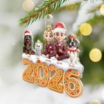 Christmas Gingerbread Family 3D Effect – Personalized Custom Shaped Acrylic Ornament