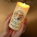 Custom Photo Memorial Always Loved Never Forgotten – Personalized Flameless LED Candle