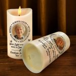 Custom Photo Memorial Always Loved Never Forgotten – Personalized Flameless LED Candle