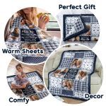 Custom Photo Memorial When You Really Miss Me Hug This Blanket – Personalized Fleece Blanket, Sherpa Blanket