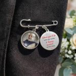 Custom Photo On Your Wedding Day Know That My Heart Is There – Personalized Lapel Pin