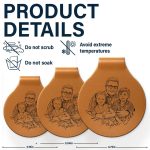 Custom Photo Pencil Sketch Best Dad Ever – Personalized Custom Shaped Leather Keychain