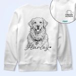Custom Photo Pencil Sketch Forever In My Heart Memorial – Personalized T Shirt
