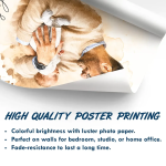 Custom Photo Realistic Watercolor Art I Love You Dad Grandpa – Personalized Poster