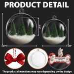 Custom Photo 1st Christmas With Forever Family – Personalized 3D Acrylic Ball Ornament