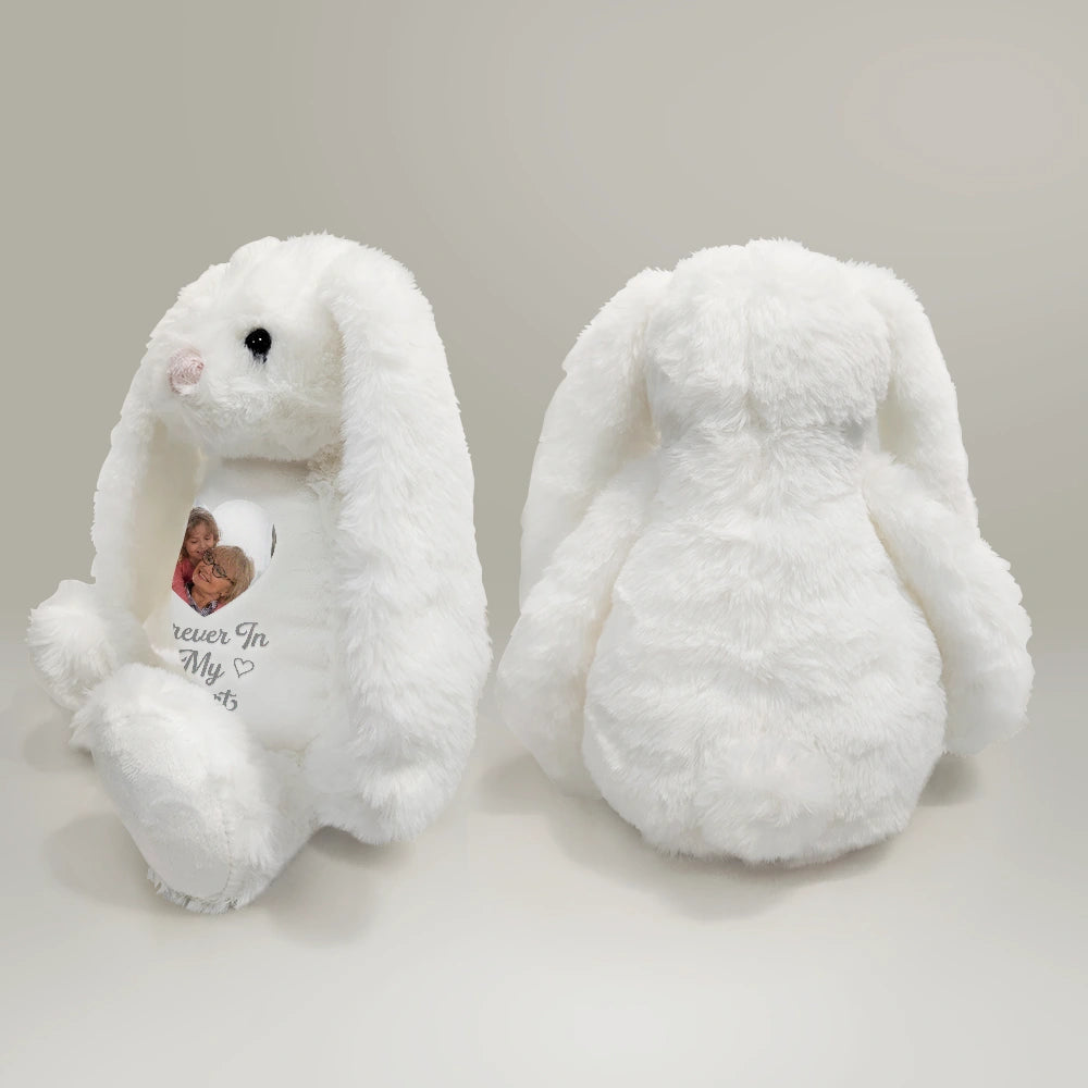 Custom Photo A Cuddle From Heaven Memorial - Personalized Soft Toy Bunny - Image 5