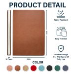 The Adventure Book Cartoon Couple Camping – Personalized Leather Journal