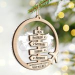 Travel Couple Goal, Destination Of All Year – Personalized 2-Layered Mix Ornament
