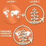 Travel Couple Goal, Destination Of All Year – Personalized 2-Layered Mix Ornament