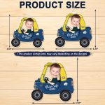 Custom Photo Drive Safe Daddy – Birthday, Loving Gift For Dad, Father, Papa, Grandpa – Personalized Acrylic Car Hanger