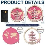 Travel Couple Goal, Destination Of All Year – Personalized 2-Layered Wooden Ornament