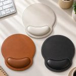 Custom Photo Bold Sketch Best Dad Papa Ever – Personalized Leather Mouse Pad