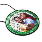 Custom Photo Portrait Couple Family – Personalized Stained Glass Window Hanging Suncatcher