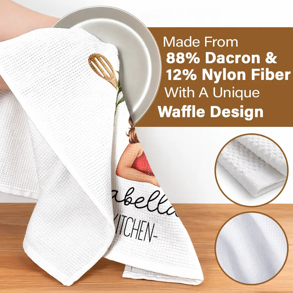 Mom Grandma Kitchen - Personalized Kitchen Towel - Image 5