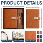 Birth Month Flowers In Bloom – Personalized Leather Notebook Set