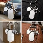 Custom Photo Bold Sketch Best Dad Grandpa Ever We Love You – Personalized Stainless Steel Keychain