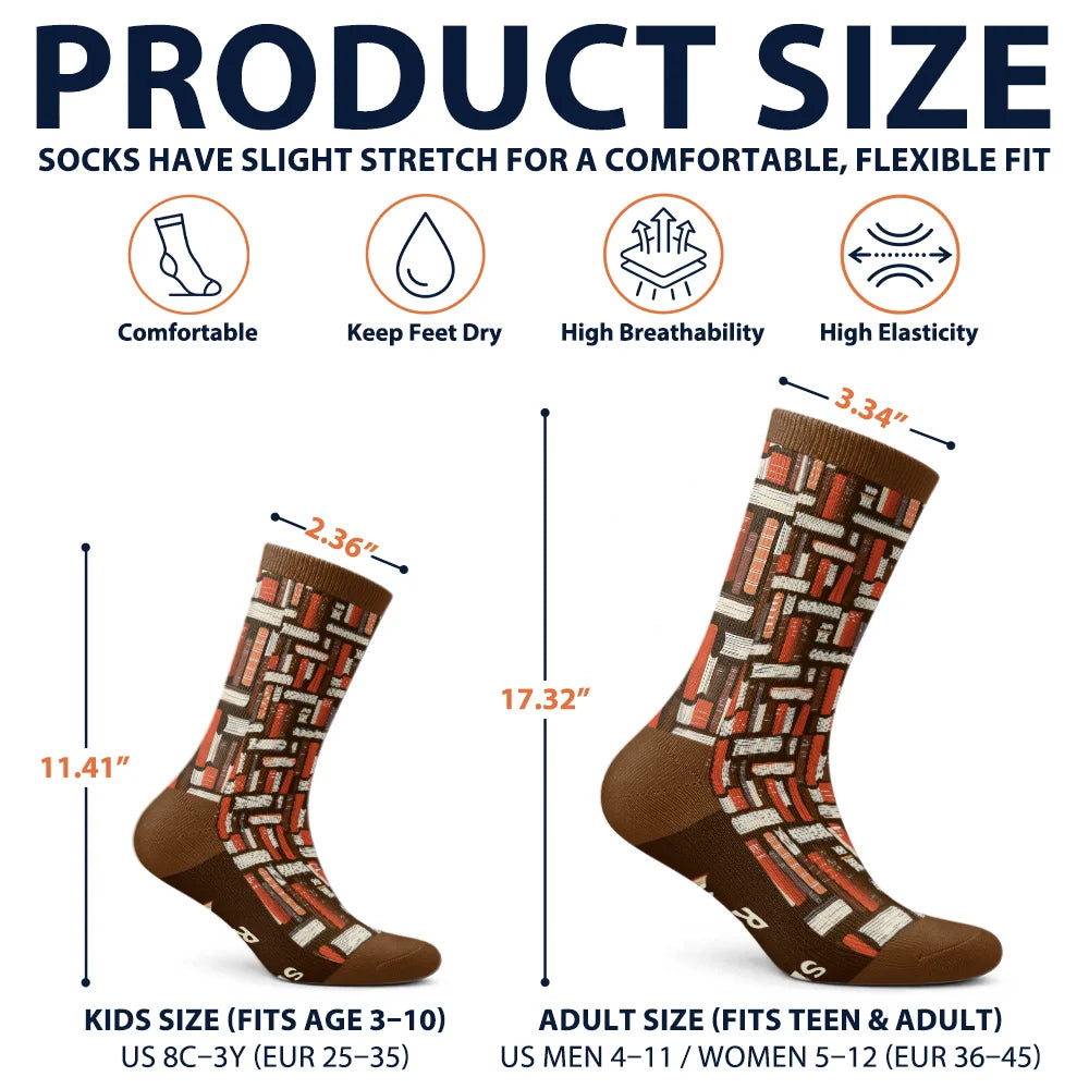 Shhh I'm Reading - Personalized Socks - Image 6