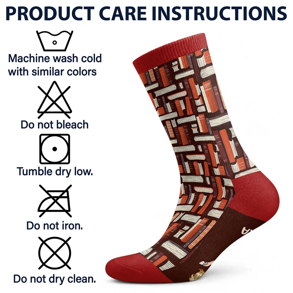 Shhh I'm Reading - Personalized Socks - Image 7