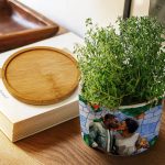 Custom Photo Stained Glass Portrait Mom Grandma Parents Family – Personalized Ceramic Plant Pot