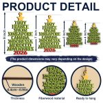 Travel Goal Destination Of The Year Color Version – Personalized Custom Shaped Wooden Ornament