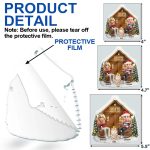 You & Me And The Cat 3D Effect Couple – Personalized Custom Shaped Acrylic Ornament