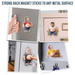 Custom Photo Poke Dad Bod Belly – Personalized Squishy Acrylic Fridge Magnet