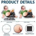 Custom Photo Poke Dad Bod Belly – Personalized Squishy Acrylic Fridge Magnet